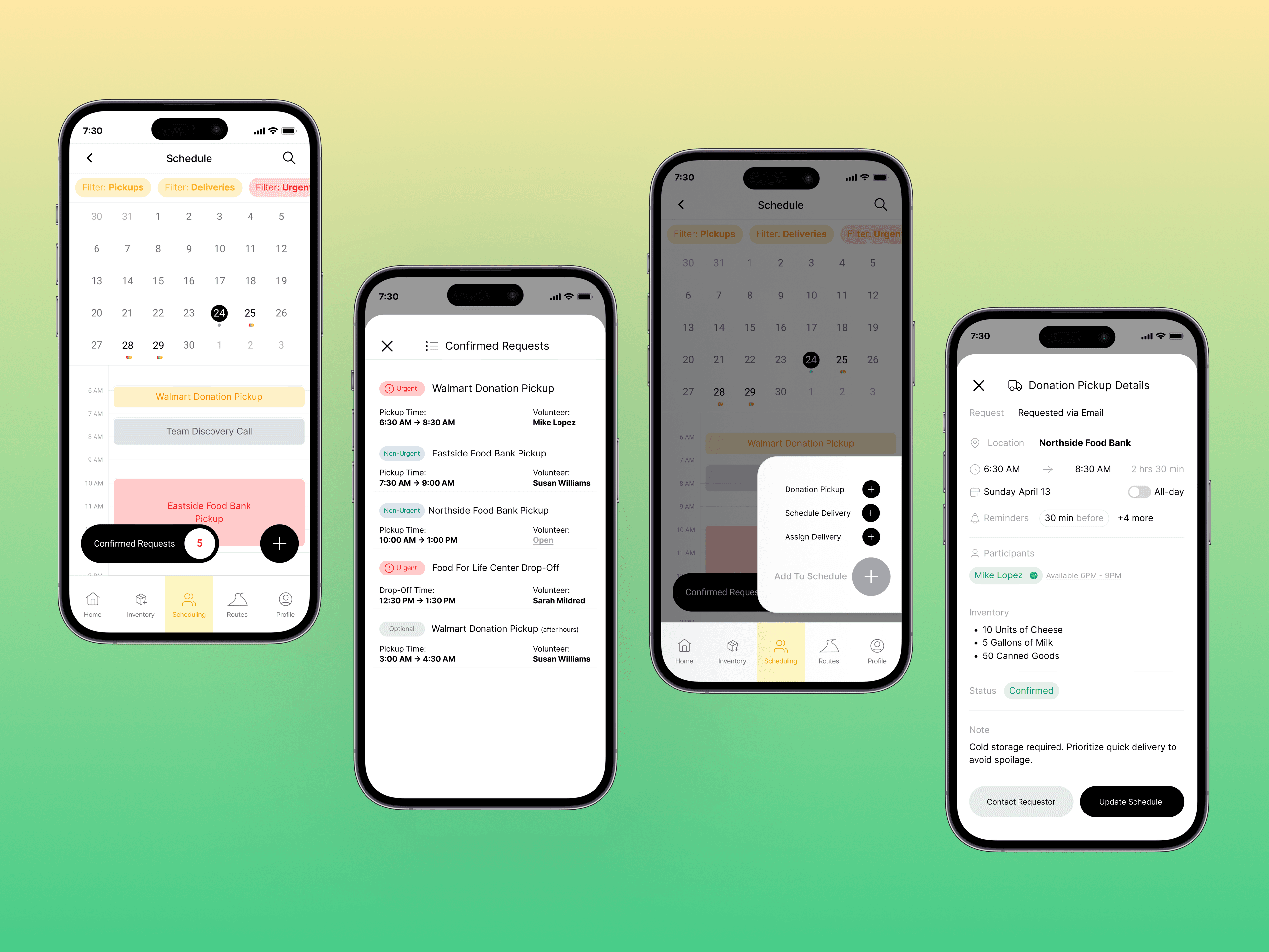 Streamlined Scheduling & Pickup Tracking